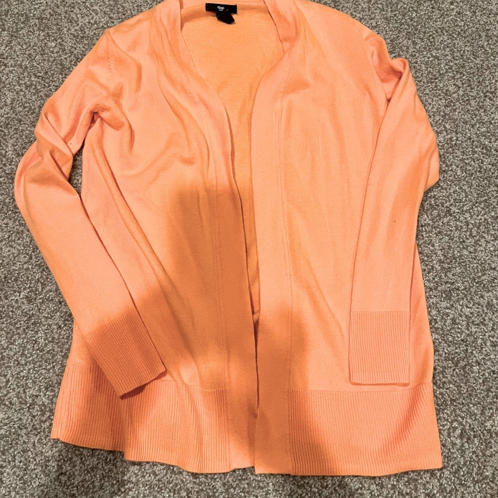 Gap XS orange cardigan sweater NWOT